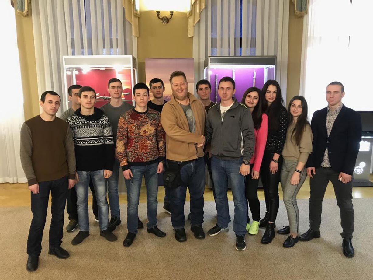 4 курс в музее Е.Д. Филицина на выставке оружие Кавказа и втреча с коллекционером Н.Н. Твердохлебовым