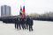 Знаменную группу возглавляет командир взвода Урахчин Д.И. Февраль 2018